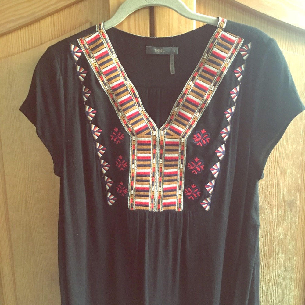 THML top with festive embroidery