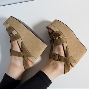 ❌DONATED❌ Jeffrey Campbell Leather Suede Platforms