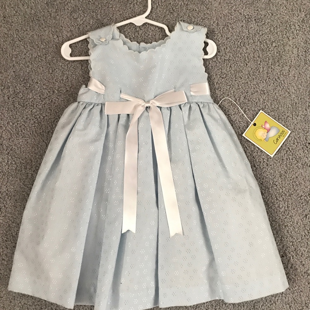Blue with white dress 18 months