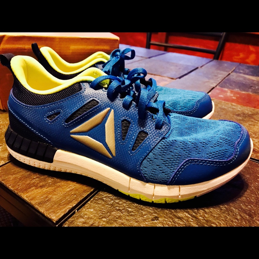 REEBOK KIDS' ZPRINT 3D BLUE/COLLEGIATE NAVY
