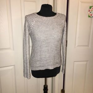 Gray/Silver sweater. No damages, hardly worn.