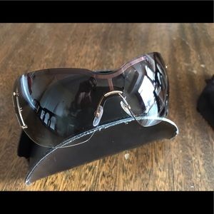 Gucci wrap sunglasses - brown