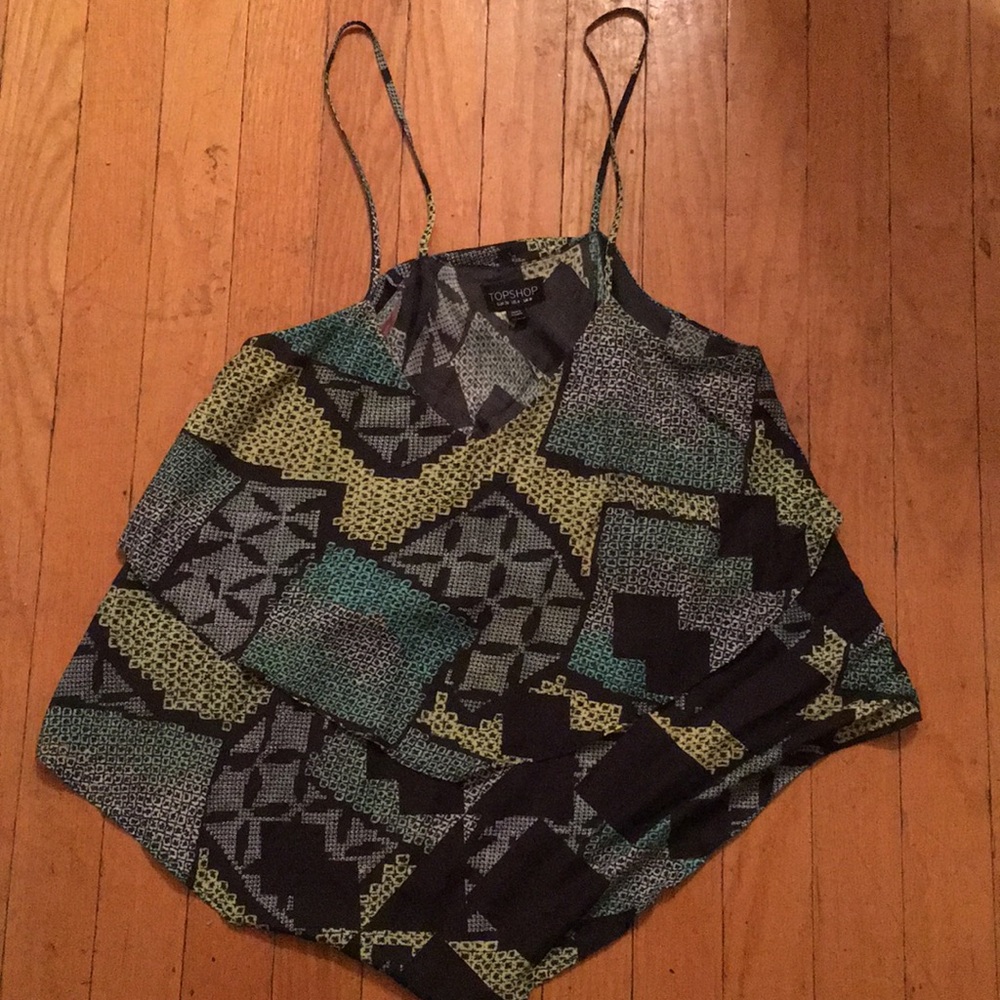 Top Shop printed tank top
