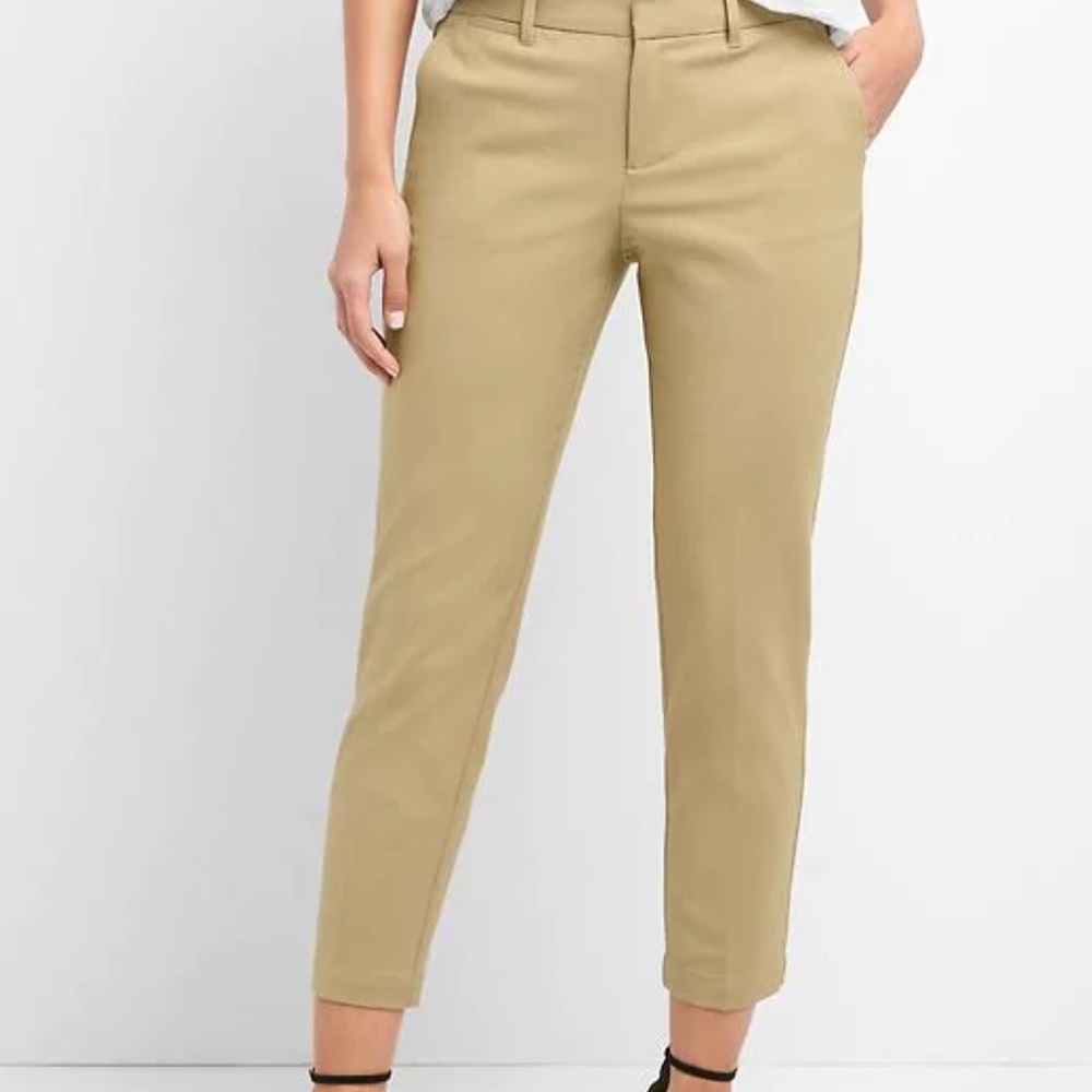 Gap Slim Crop Khaki Pants