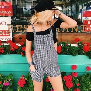 LF Gingham Romper