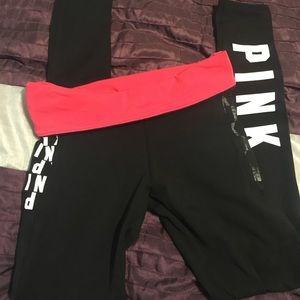 🌟PINK cotton leggings with side pocket