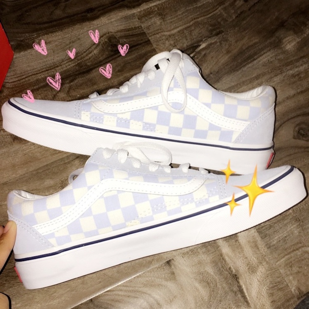 Custom checkered vans