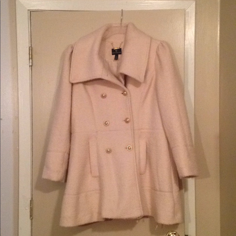 Champagne pink pea coat