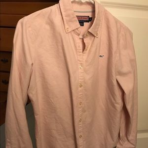 Vineyard vines pink button down shirt
