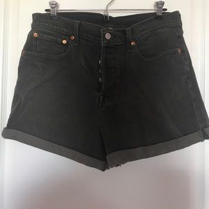 Black Wedgie Fit Shorts
