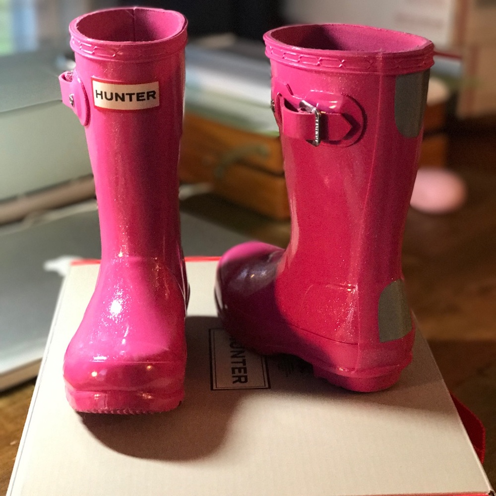 Hunter Boots Glitter Pink! Brand new!