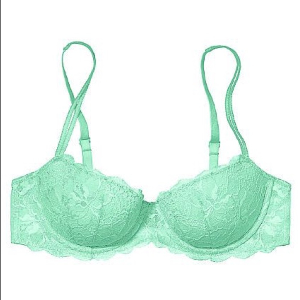 🆕VS PINK mint date night bra 32B ❤️