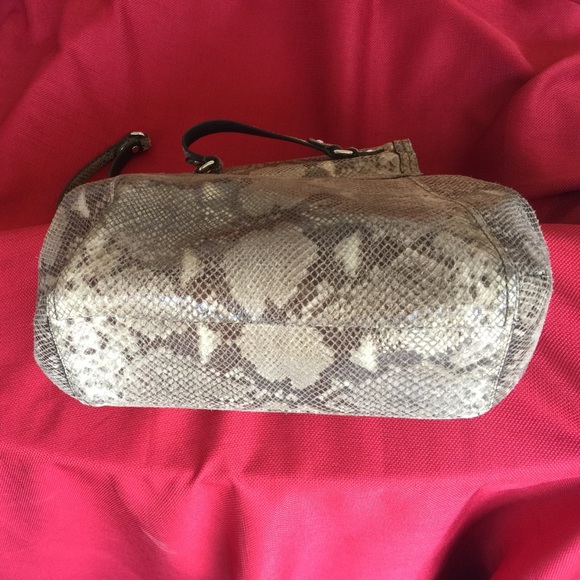 COACH Faux Snakeskin Shoulder/Wrist Bag - Picture 4 of 5