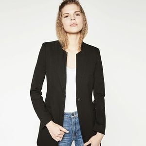 Zara long blazer with notch lapel