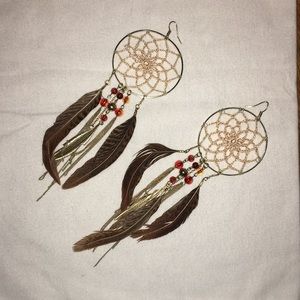 Dream catcher earrings
