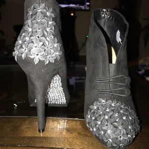 Customized Black Booties