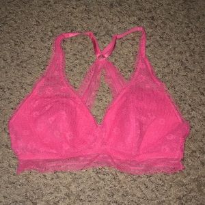 NWT VICTORIA'S SECRET pink lace bralette