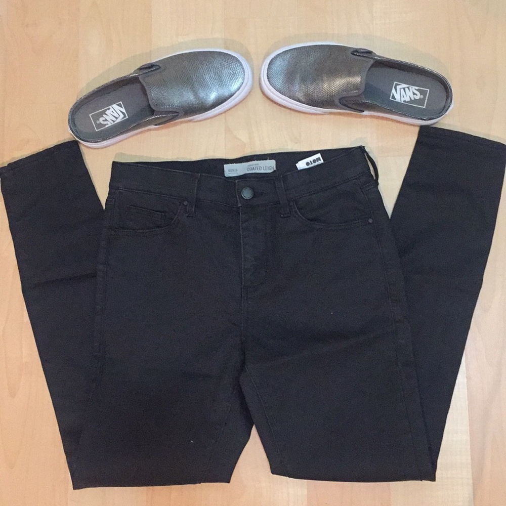 TOPSHOP Moto coated Leigh skinny high waisted