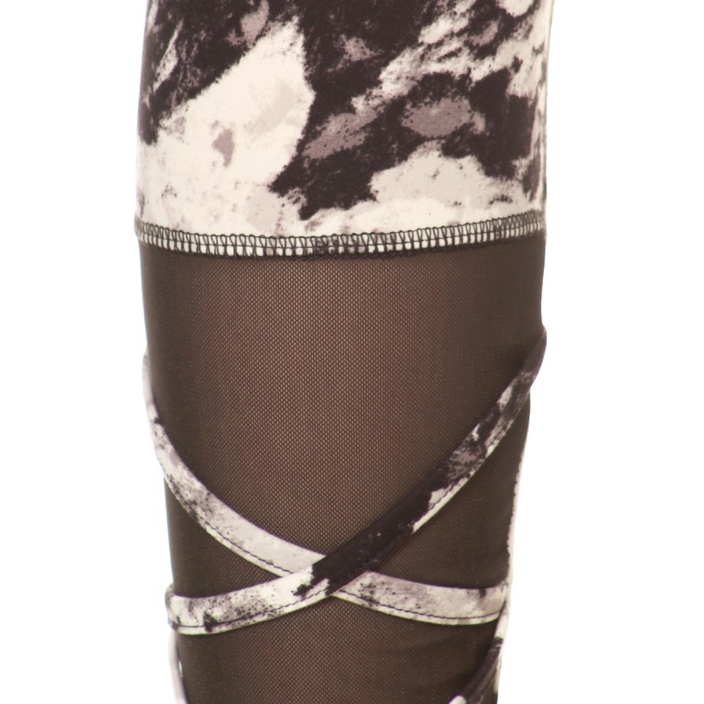 Comfy Tie Dye Strappy Leggings Criss Cross Soft - Picture 5 of 7