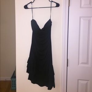 Express black strapless dress size 4