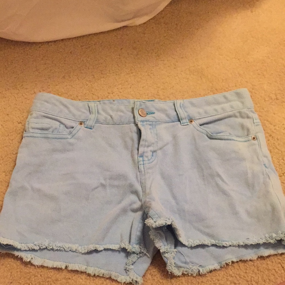 Blue jean shorts