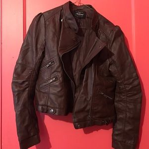 Cute Brown Leather Jacket
