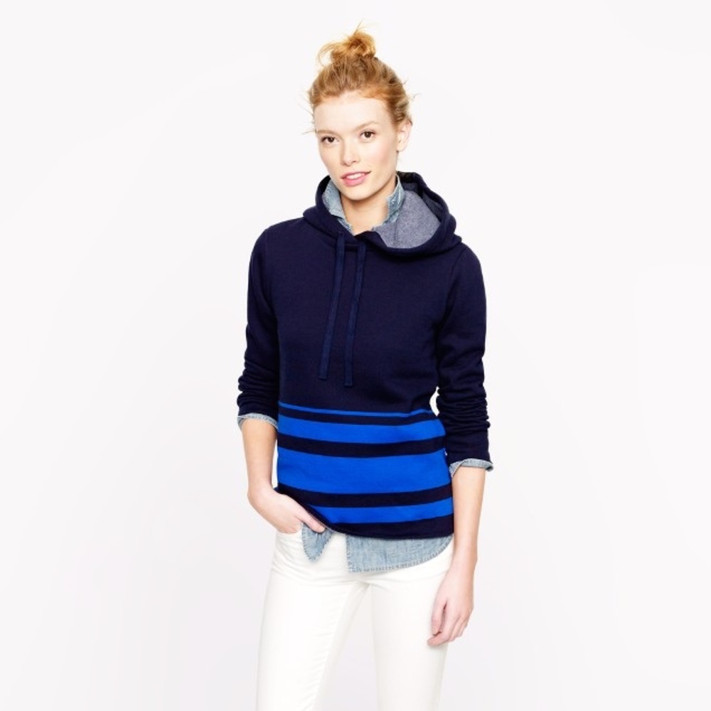 J. Crew engineered stripe hoodie