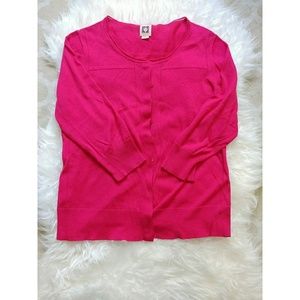 Anne Klein pink cardigan Anne Klein pink cardigan