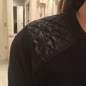 lululemon black pullover with quilted patches