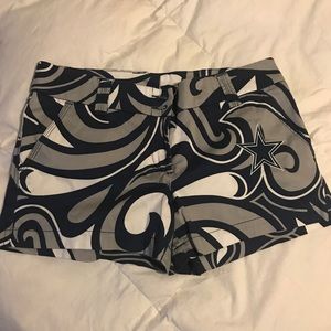 Ladies Loud Mouth Dallas Cowboys golf shorts