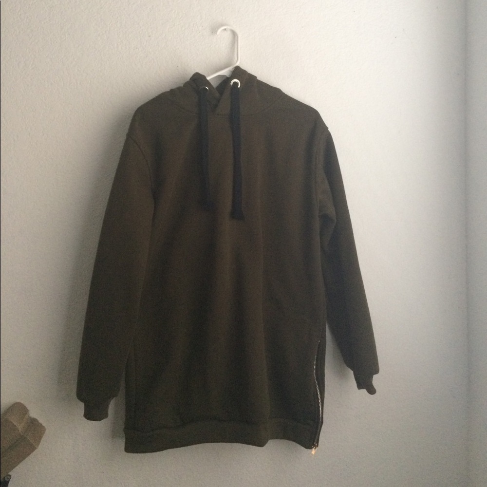 Long green jacket