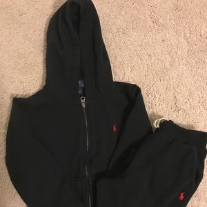 Boys gently worn Polo sweat suit!