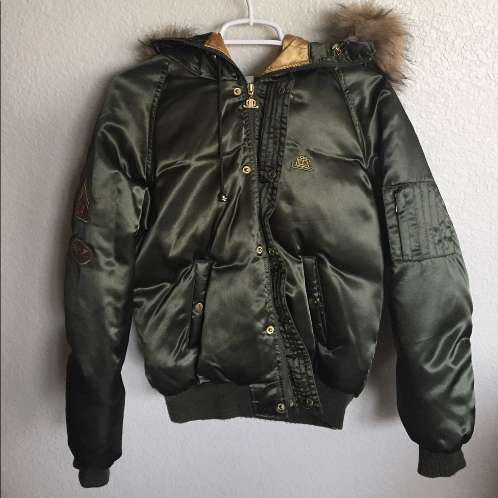 JLO | Fur Hood Bomber Jacket