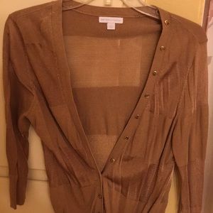 Lightweight tan cardigan