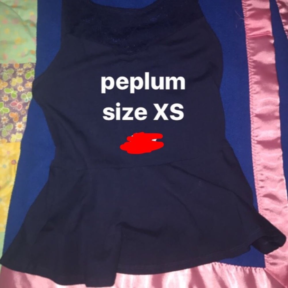 Peplum tank top