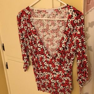 Floral pattern sweater