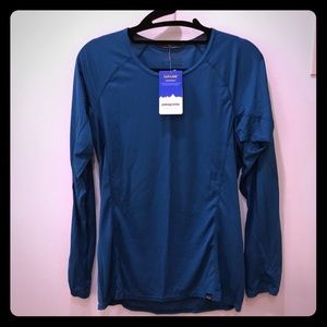 Patagonia base layer long sleeve- Underwater blue