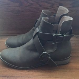 American Eagle Booties with flattering cut outs