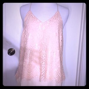 Pink Lace tank top