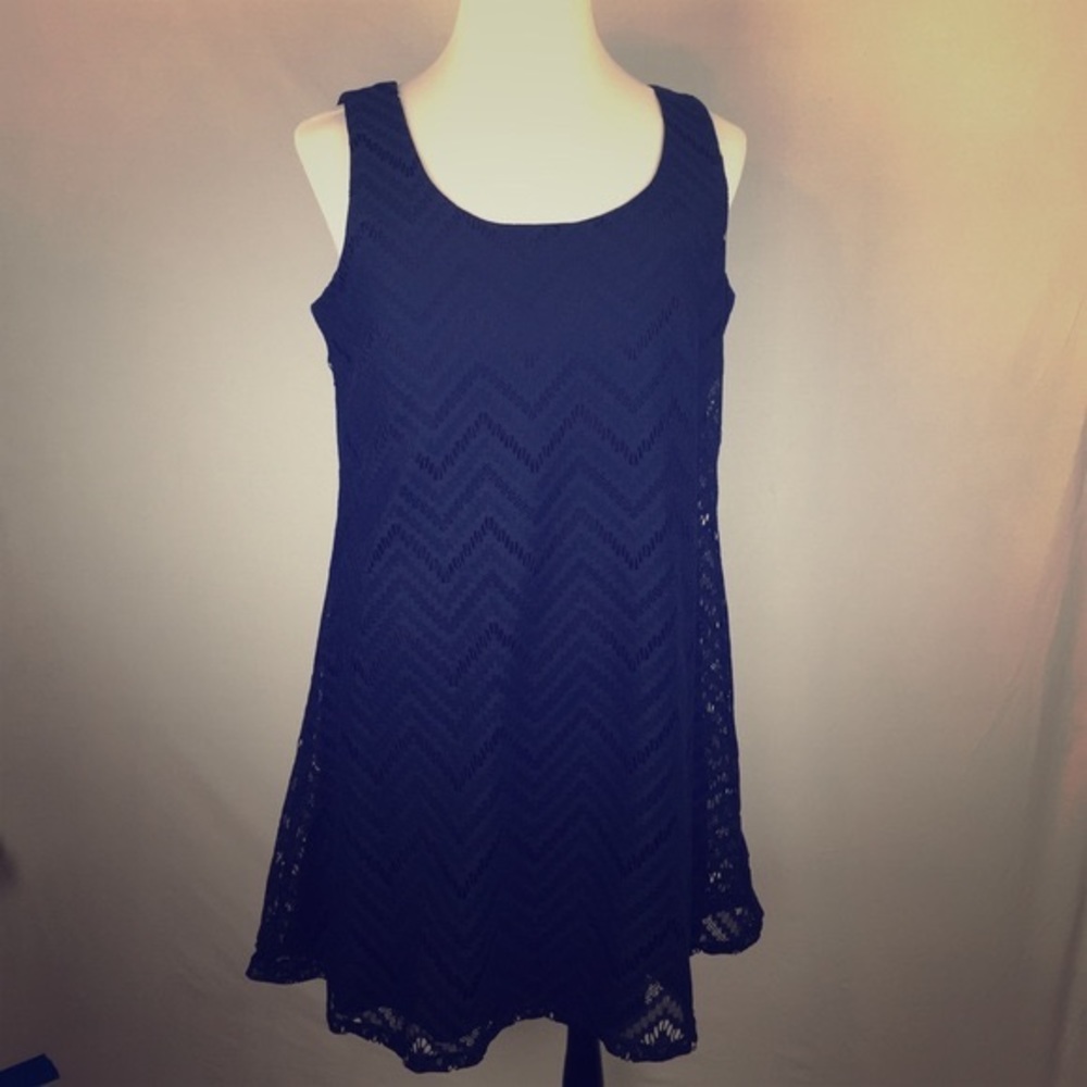 A frame navy blue  dress