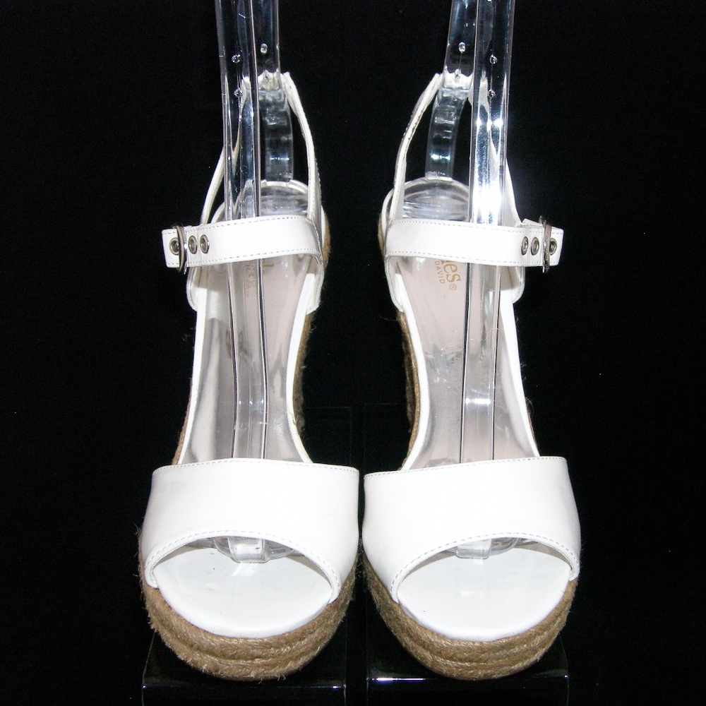 Charles by Charles David leather buckle wedge 8.5B - Picture 7 of 8