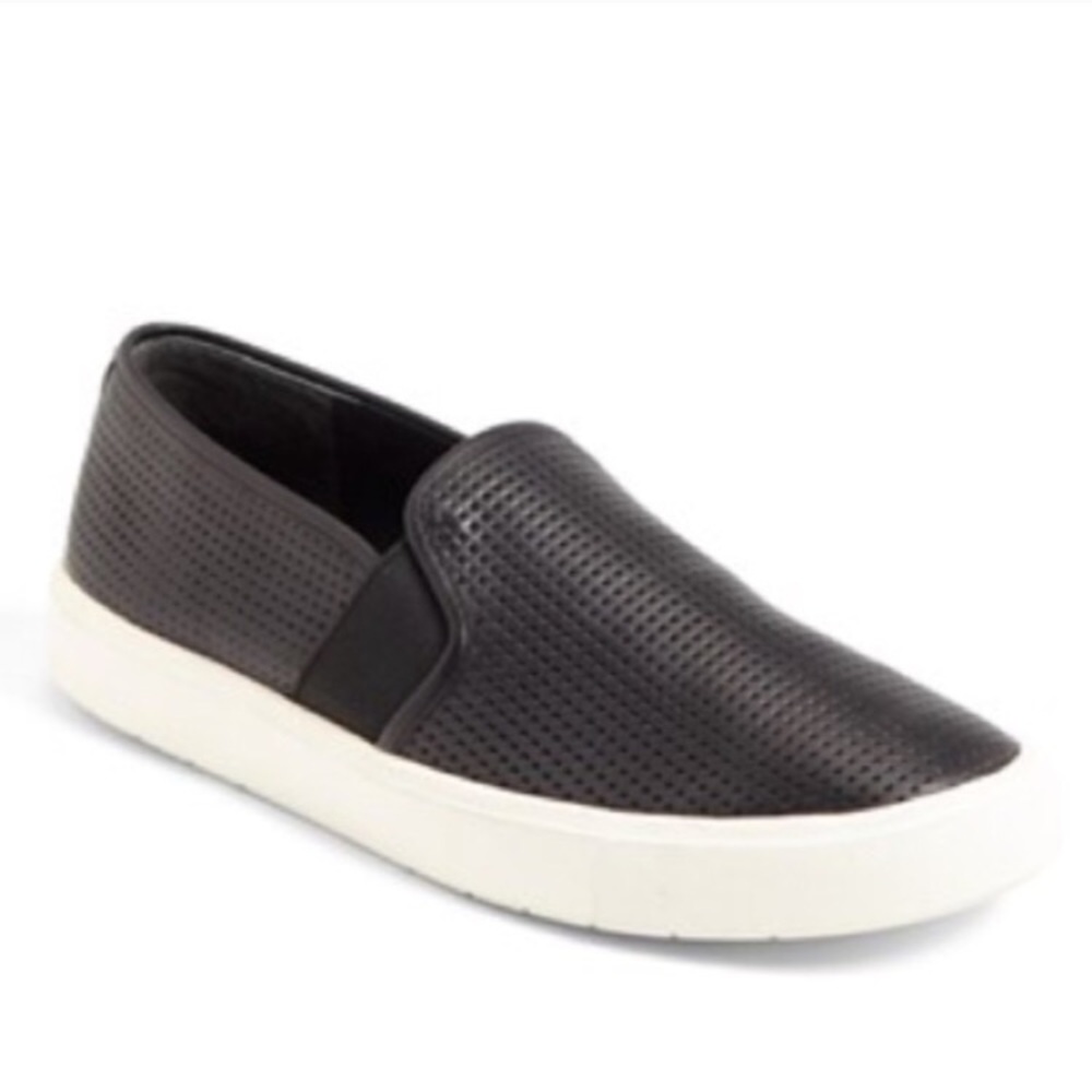 VINCE Black Blair Perforated Sneaker 6.5
