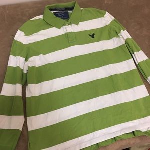 AEO Long Sleeve Polo XXL