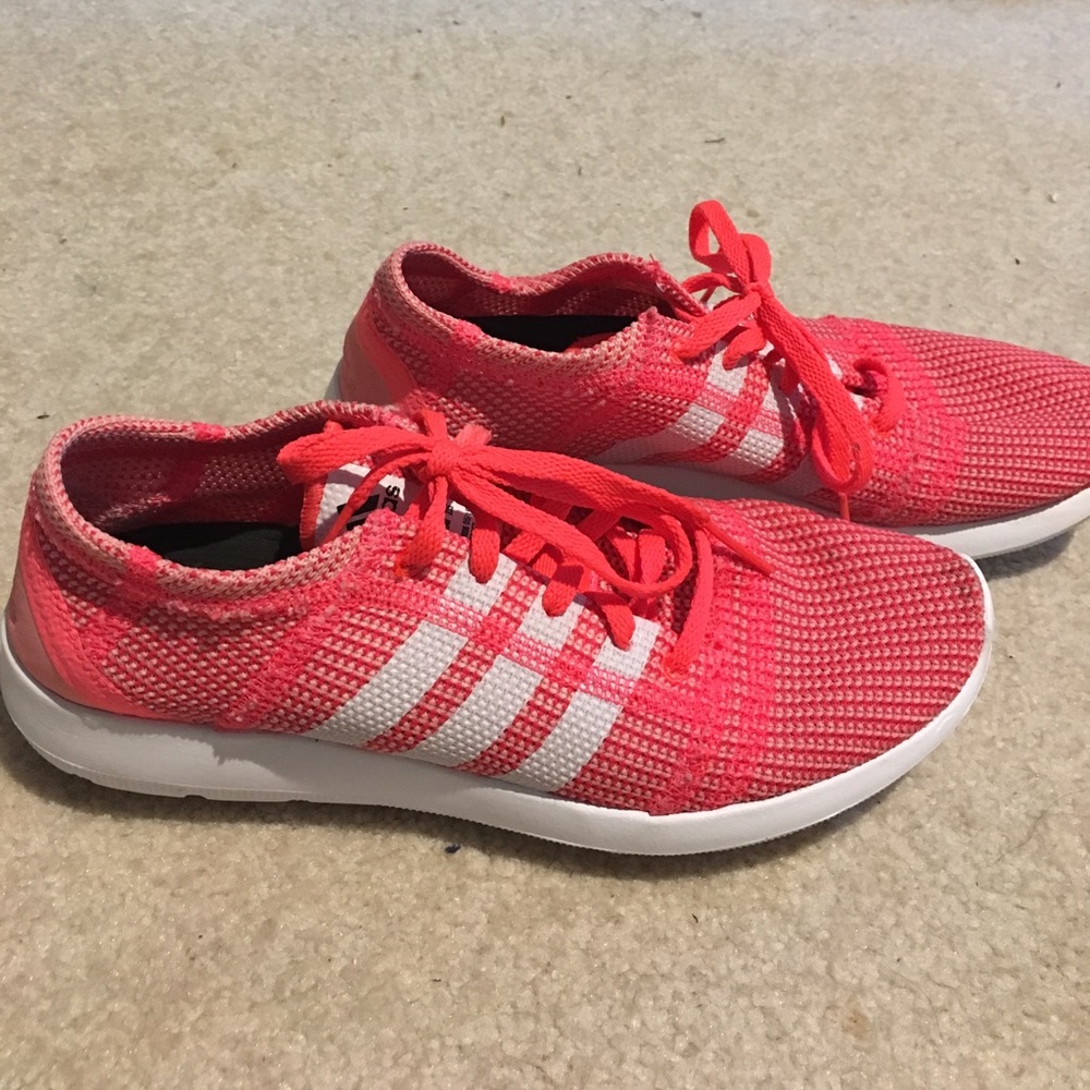 Hot pink adidas sneakers
