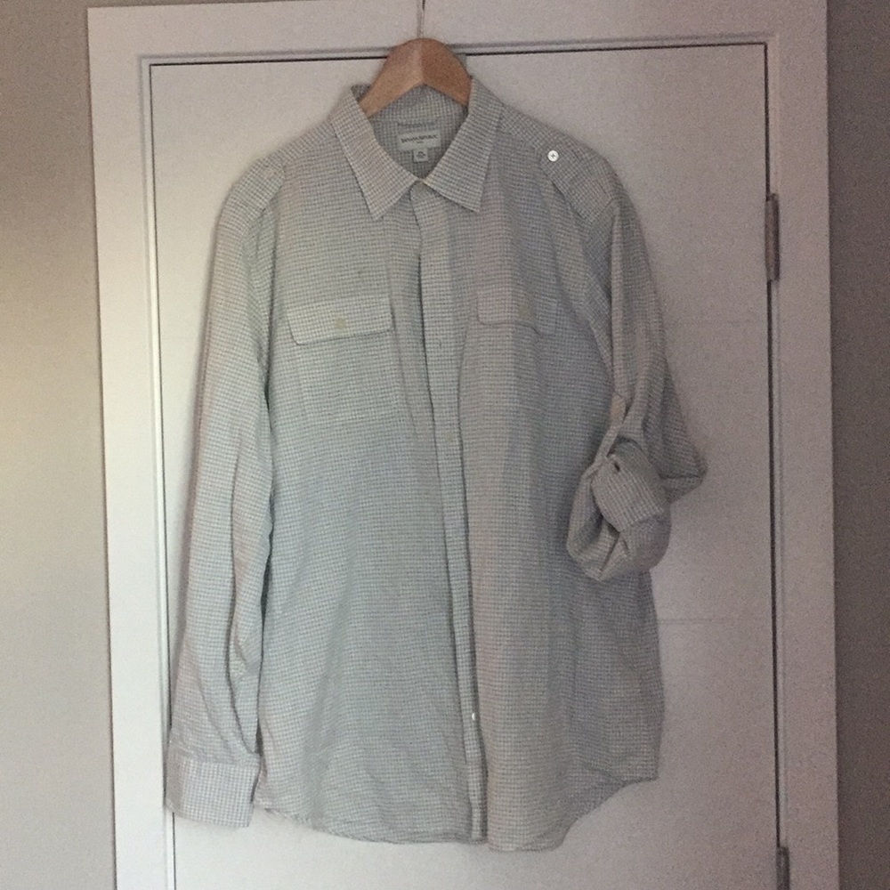 BR checked long sleeve.