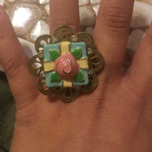 Betsey Johnson Package Rose Ring!