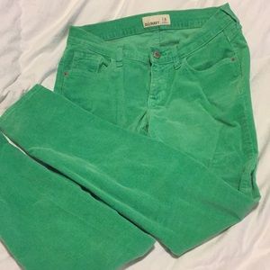 Old Navy green corduroys