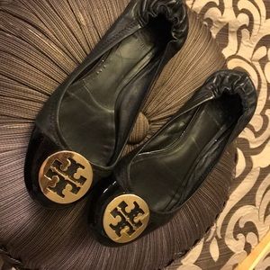 Leather Tory burch flats