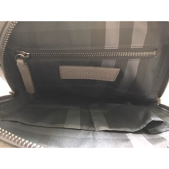 Authentic BURBERRY Shaldon Saffiano Calf Leather Crossbody Messenger Purse Bag - Picture 7 of 10