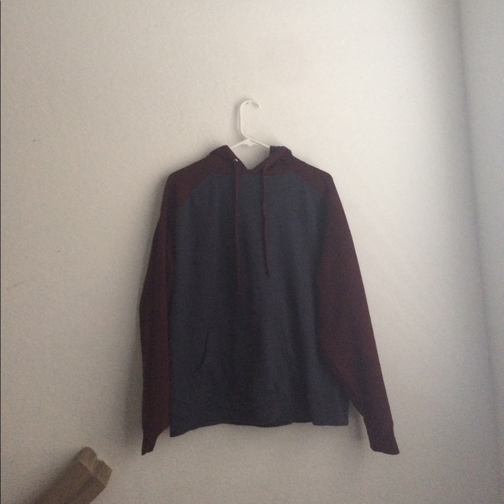 Zumiez red and dark blue jacket